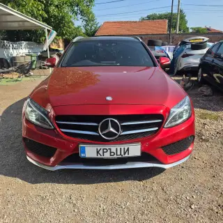 Mercedes-Benz C300 Hybrid W205 AMG пакет Комби Десен волан 2016г. 6999€ — снимка 3