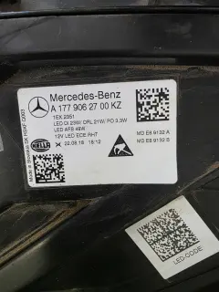 Ляв фар LED High Performance за Mercedes-Benz A-Class W177 — снимка 4